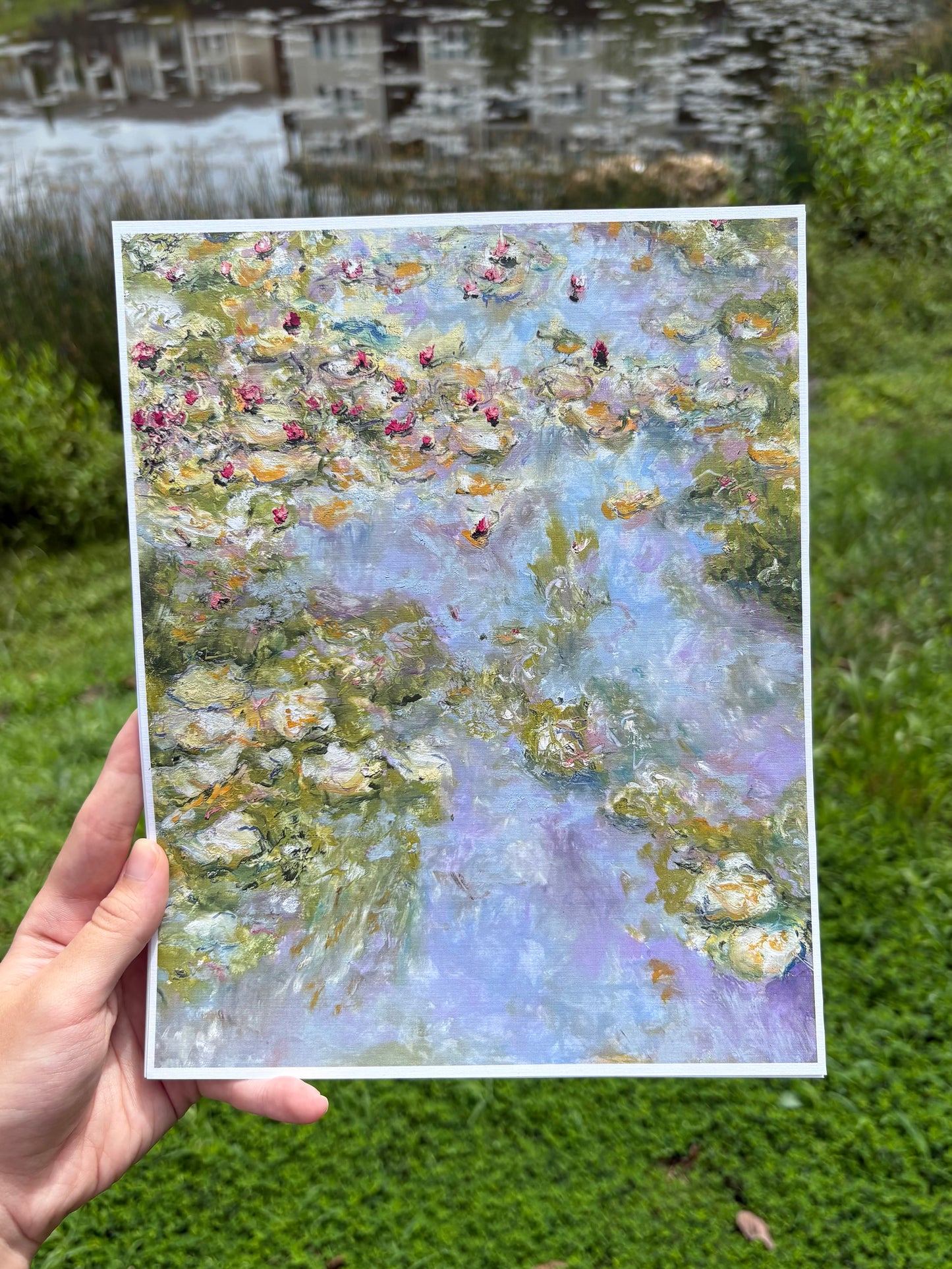 8x10 water lilies print