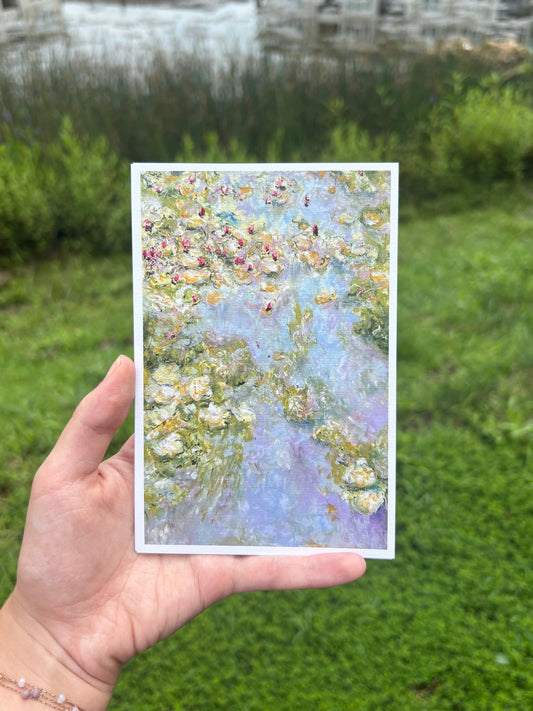 4x6 waterlilies print