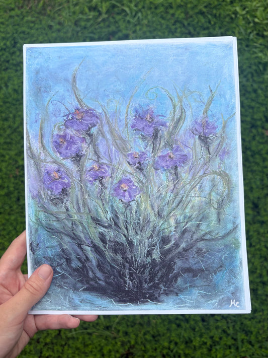 8x10 violets print