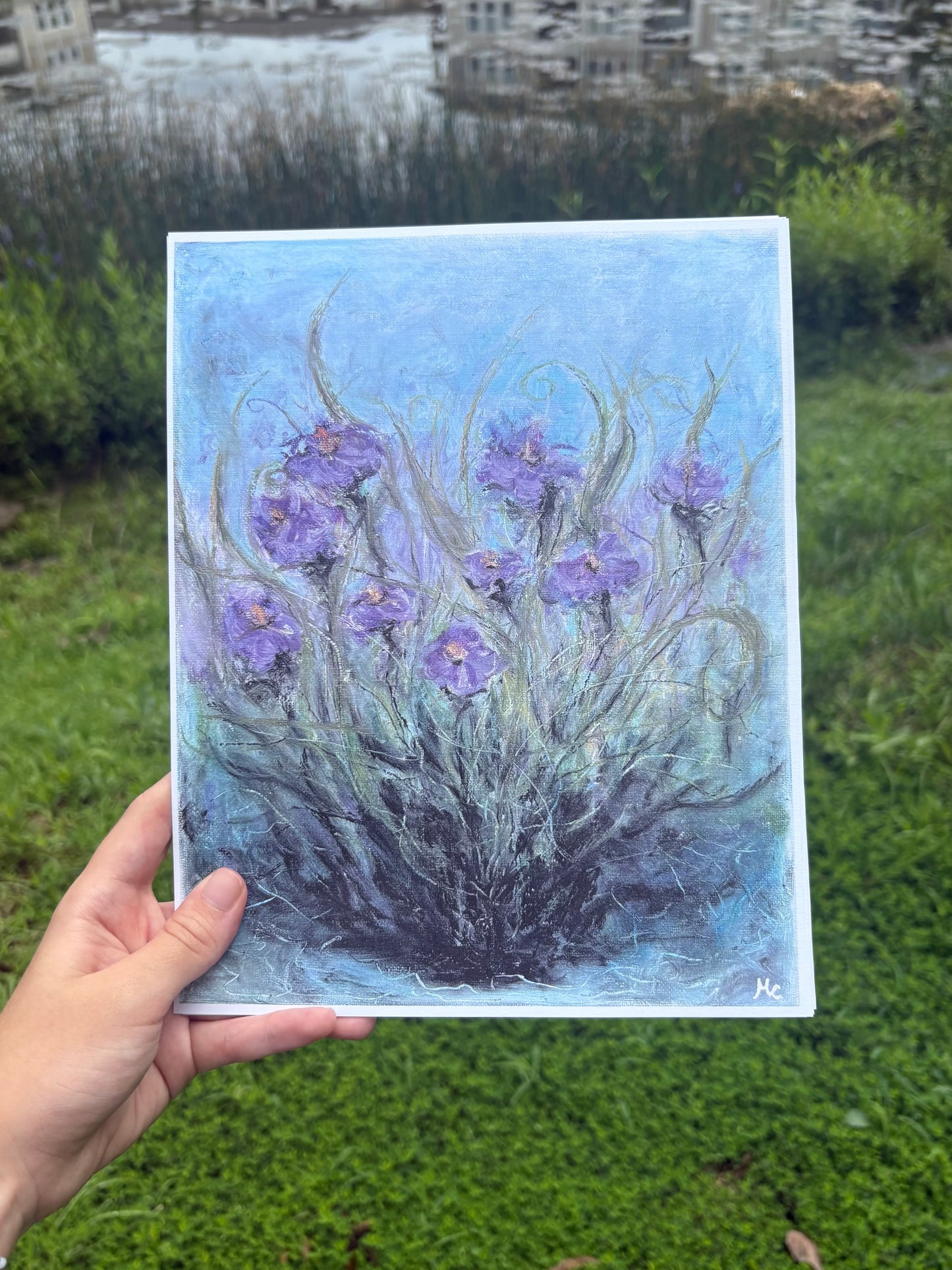 8x10 violets print