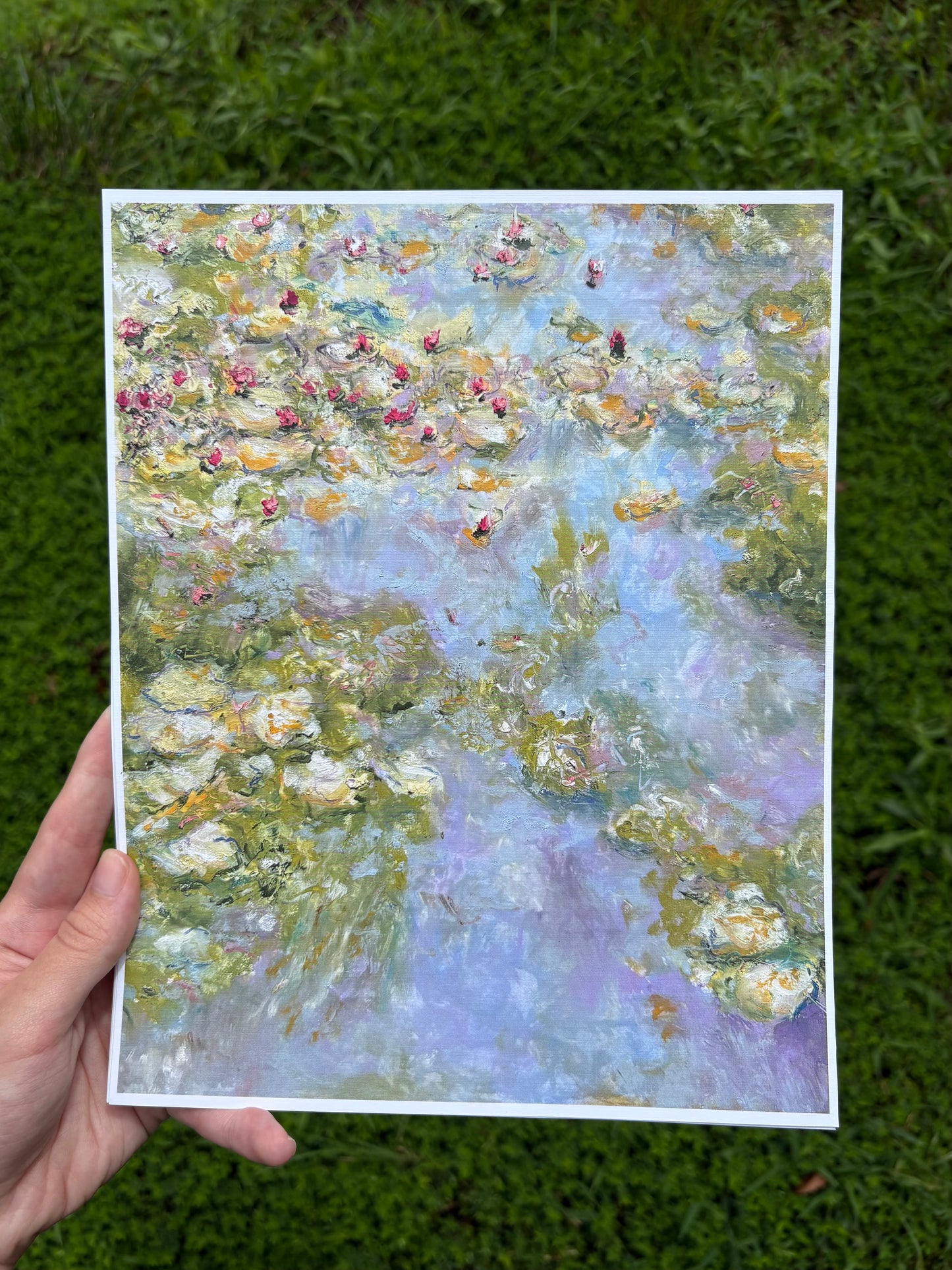8x10 water lilies print